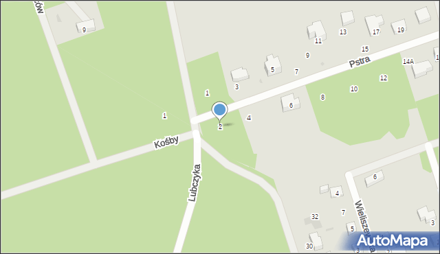 Warszawa, Pstra, 2, mapa Warszawy