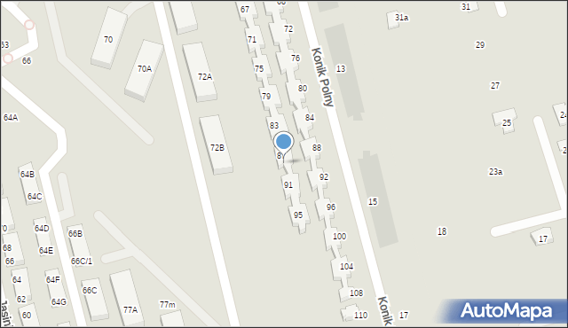 Warszawa, Pszczółki Mai, 89, mapa Warszawy