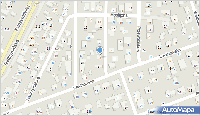 Warszawa, Pszczyńska, 3, mapa Warszawy