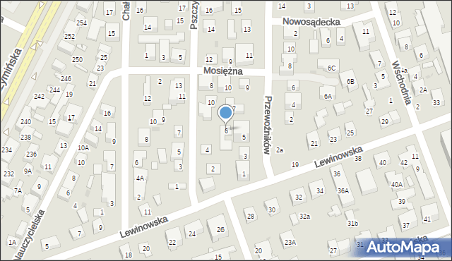 Warszawa, Pszczyńska, 6, mapa Warszawy