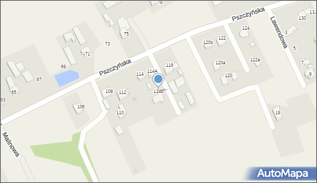 Warszowice, Pszczyńska, 114b, mapa Warszowice