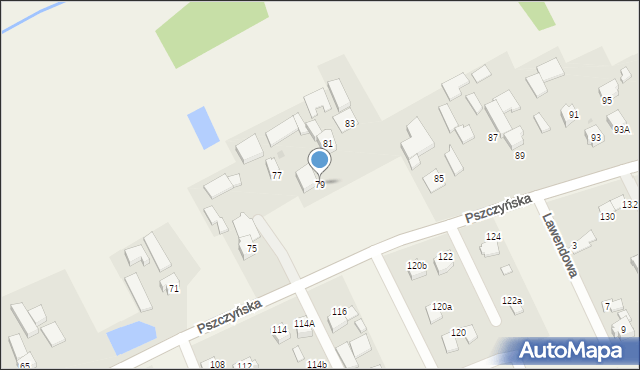 Warszowice, Pszczyńska, 79, mapa Warszowice