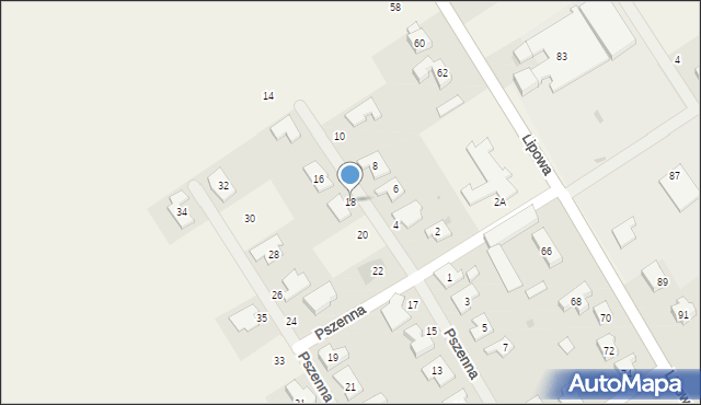 Wilkowice, Pszenna, 18, mapa Wilkowice