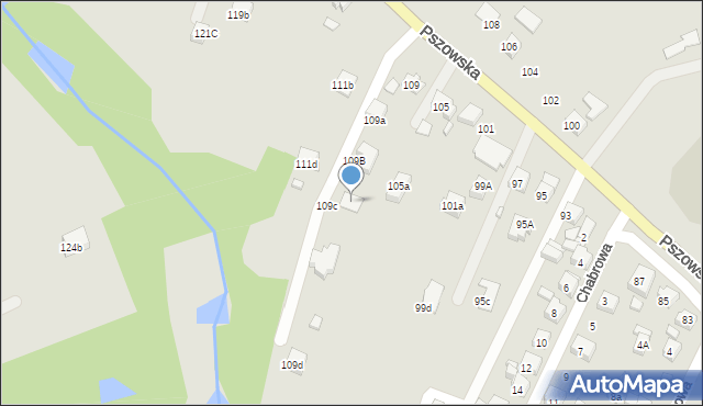 Wodzisław Śląski, Pszowska, 109e, mapa Wodzisławia Śląskiego