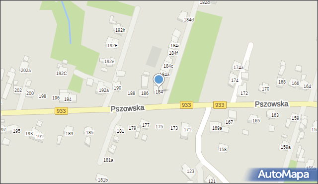 Wodzisław Śląski, Pszowska, 184, mapa Wodzisławia Śląskiego
