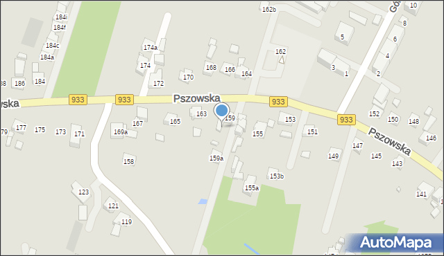 Wodzisław Śląski, Pszowska, 161, mapa Wodzisławia Śląskiego