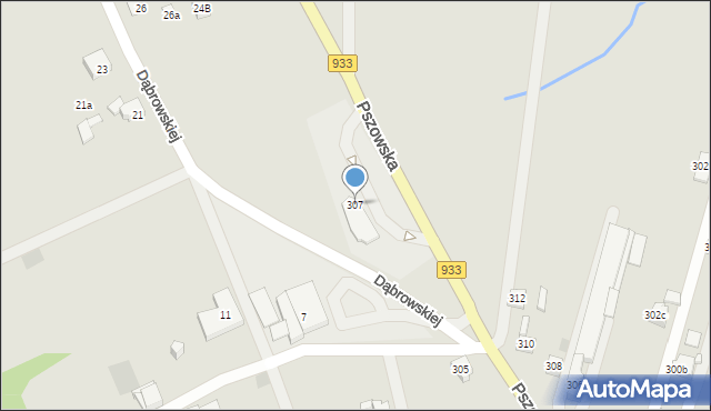Wodzisław Śląski, Pszowska, 307, mapa Wodzisławia Śląskiego