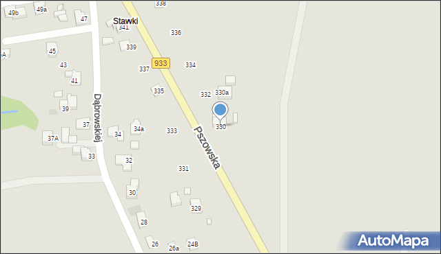 Wodzisław Śląski, Pszowska, 330, mapa Wodzisławia Śląskiego