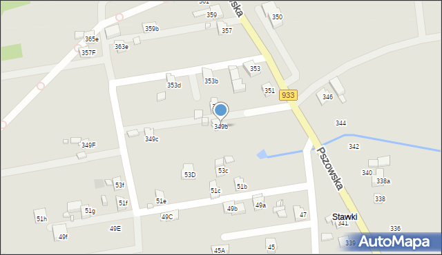 Wodzisław Śląski, Pszowska, 349b, mapa Wodzisławia Śląskiego