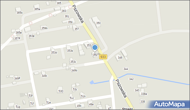 Wodzisław Śląski, Pszowska, 351, mapa Wodzisławia Śląskiego