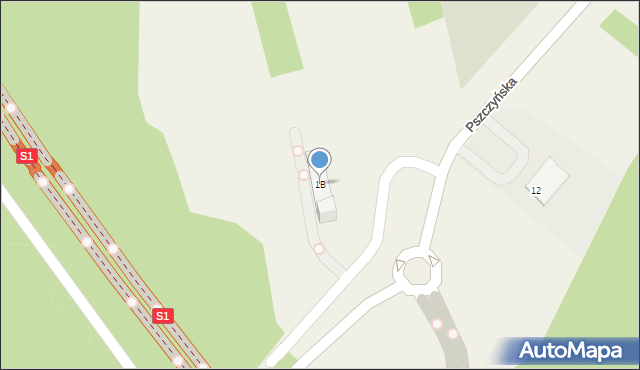 Wola, Pszczyńska, 1B, mapa Wola