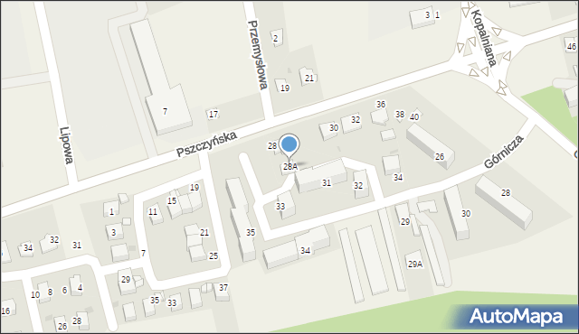 Wola, Pszczyńska, 28a, mapa Wola