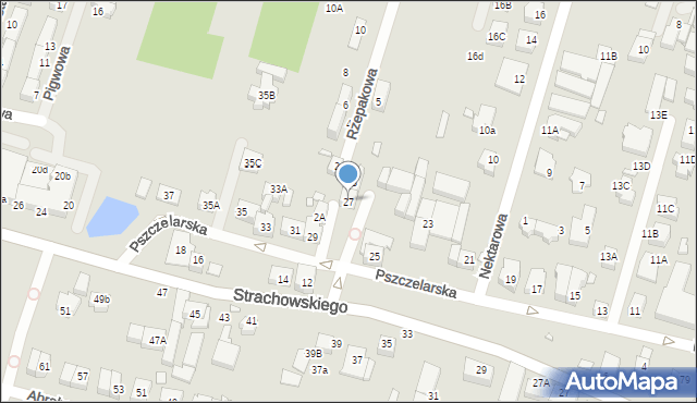Wrocław, Pszczelarska, 27, mapa Wrocławia