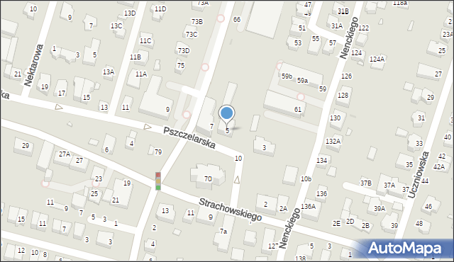 Wrocław, Pszczelarska, 5, mapa Wrocławia