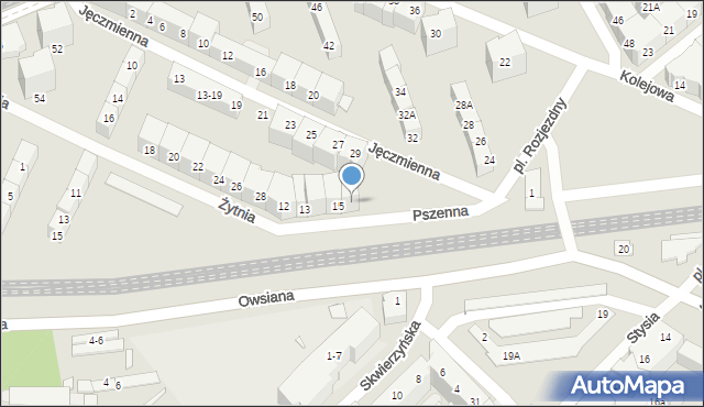 Wrocław, Pszenna, 16, mapa Wrocławia