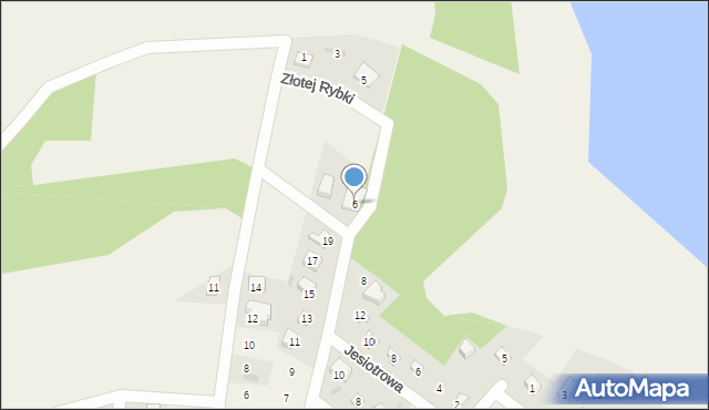 Zaborówiec, Pstrągowa, 6, mapa Zaborówiec