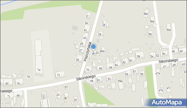 Zabrze, Pszczyńska, 30, mapa Zabrza
