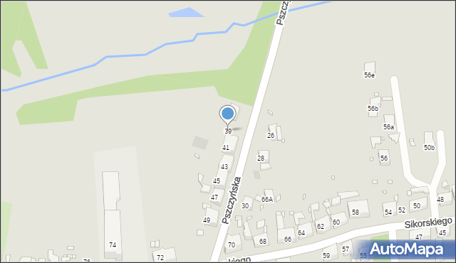 Zabrze, Pszczyńska, 39, mapa Zabrza