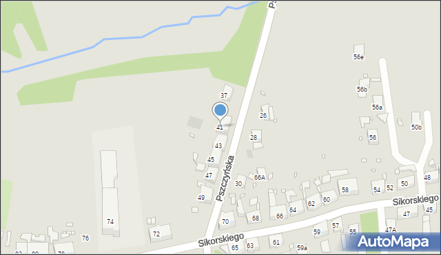 Zabrze, Pszczyńska, 41, mapa Zabrza