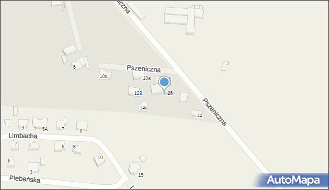 Zbąszyń, Pszeniczna, 11A, mapa Zbąszyń