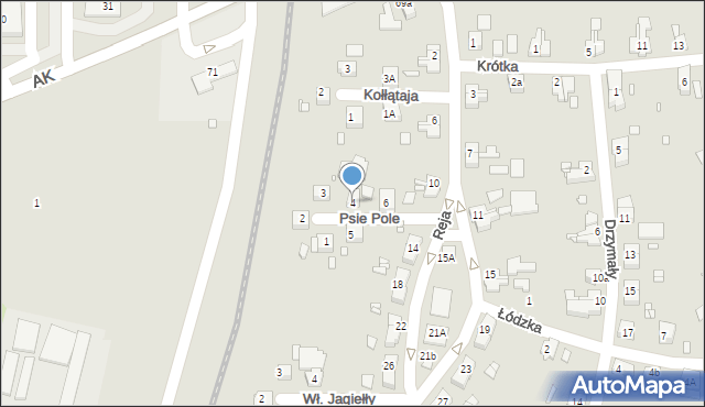 Zgorzelec, Psie Pole, 4, mapa Zgorzelec