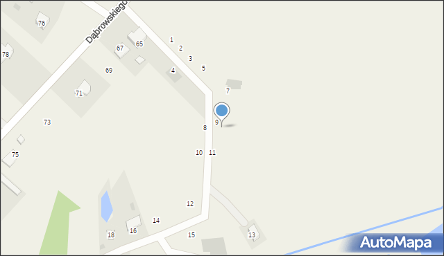 Żółtańce-Kolonia, Pstrągowa, 9-11, mapa Żółtańce-Kolonia