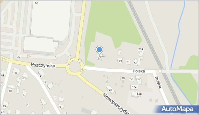 Żory, Pszczyńska, 47, mapa Żor