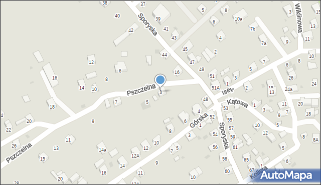 Żywiec, Pszczelna, 3, mapa Żywiec