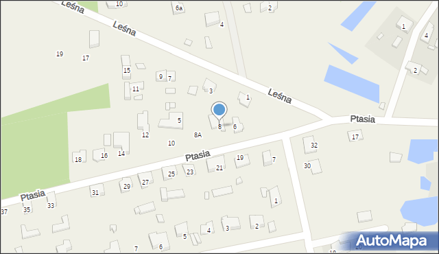 Droszków, Ptasia, 8, mapa Droszków