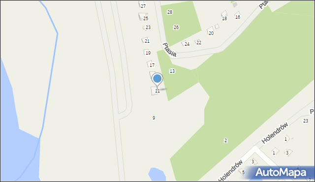 Holendry, Ptasia, 11, mapa Holendry