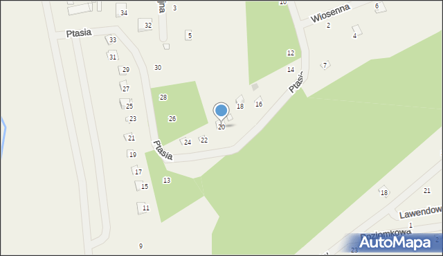 Holendry, Ptasia, 20, mapa Holendry