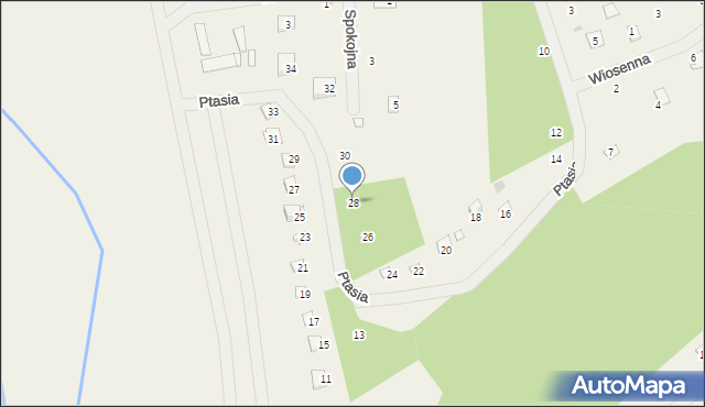 Holendry, Ptasia, 28, mapa Holendry