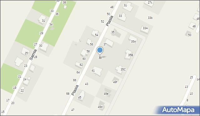 Kiekrz, Ptasia, 39, mapa Kiekrz