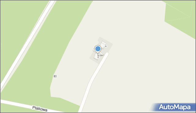 Pawonków, Ptakowa, 2, mapa Pawonków