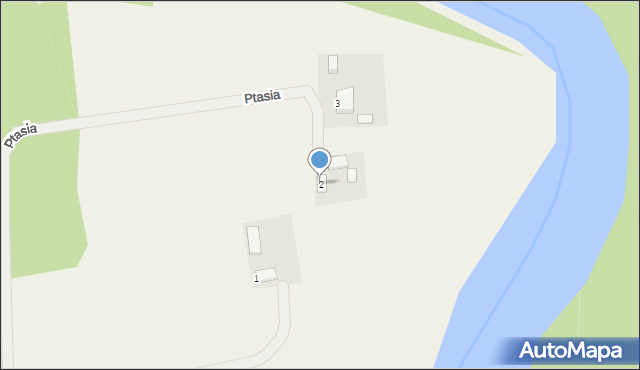 Piła, Ptasia, 2, mapa Piły