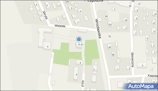 Przygodzice, PTR, 7, mapa Przygodzice