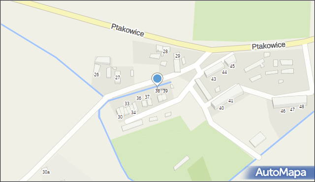 Ptakowice, Ptakowice, 38, mapa Ptakowice