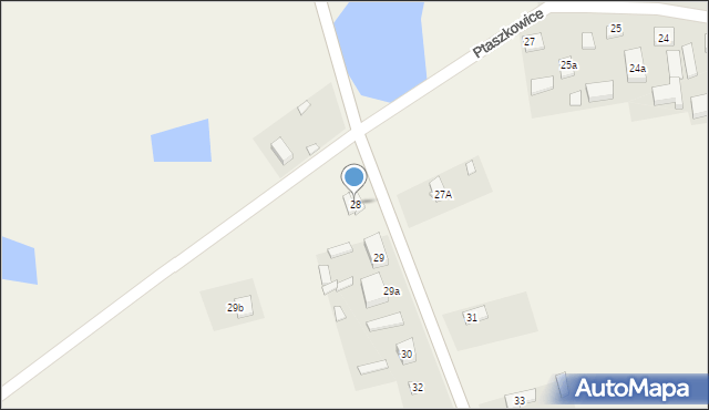 Ptaszkowice, Ptaszkowice, 28, mapa Ptaszkowice