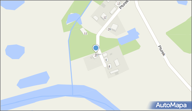 Pturek, Pturek, 10, mapa Pturek