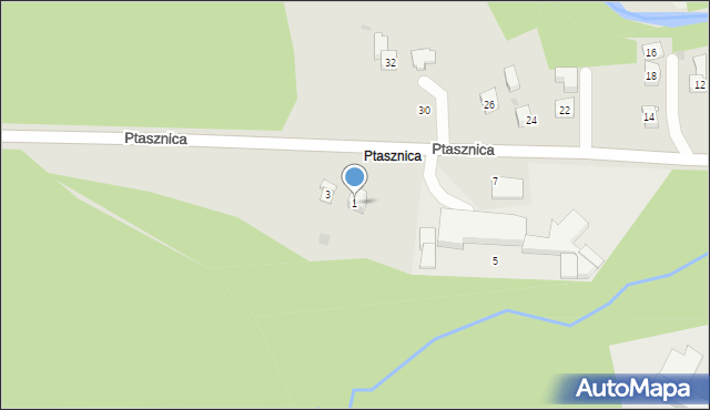 Sułkowice, Ptasznica, 1, mapa Sułkowice