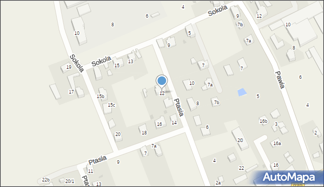 Wisła Mała, Ptasia, 12, mapa Wisła Mała