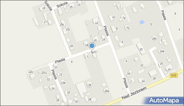 Wisła Mała, Ptasia, 7a, mapa Wisła Mała