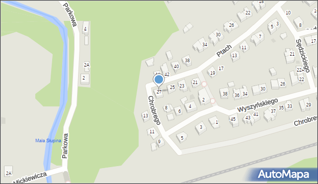 Żukowo, Ptach Jadwigi i Zofii, 27, mapa Żukowo