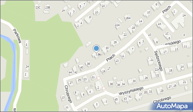 Żukowo, Ptach Jadwigi i Zofii, 36, mapa Żukowo