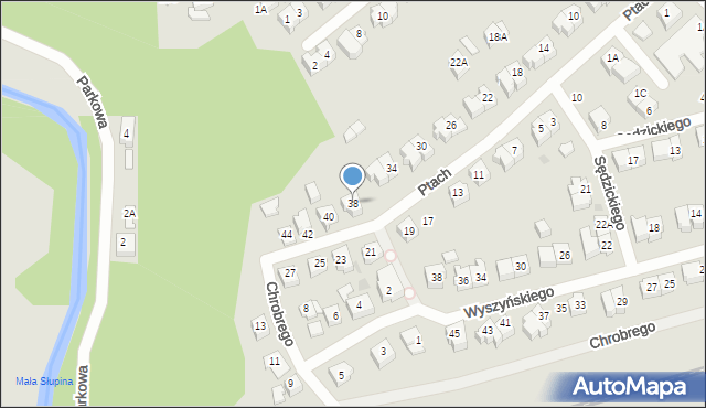 Żukowo, Ptach Jadwigi i Zofii, 38, mapa Żukowo