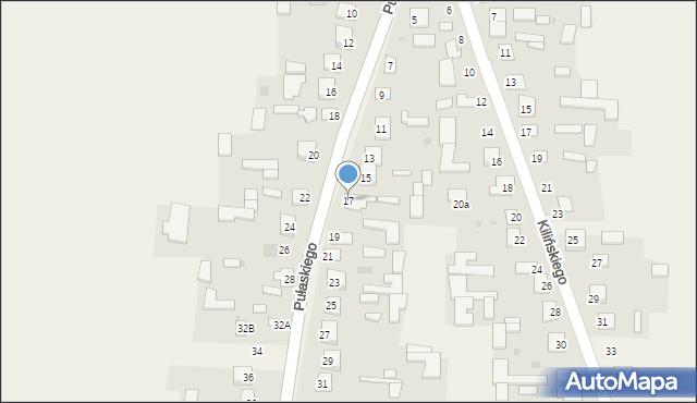 Adamów, Pułaskiego Kazimierza, gen., 17, mapa Adamów