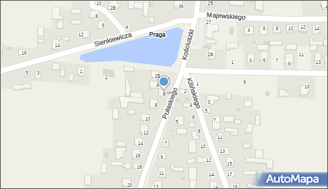 Adamów, Pułaskiego Kazimierza, gen., 6, mapa Adamów