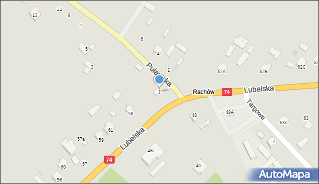 Annopol, Puławska, 1, mapa Annopol