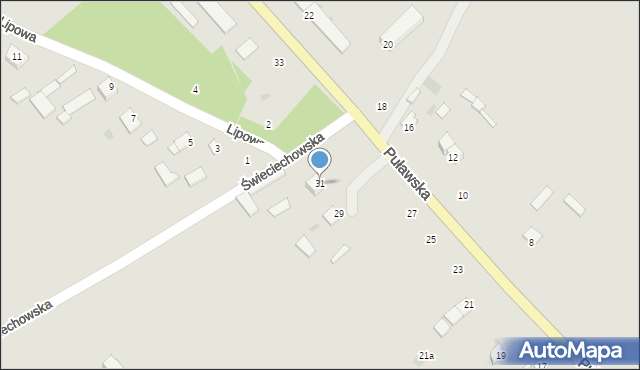 Annopol, Puławska, 31, mapa Annopol