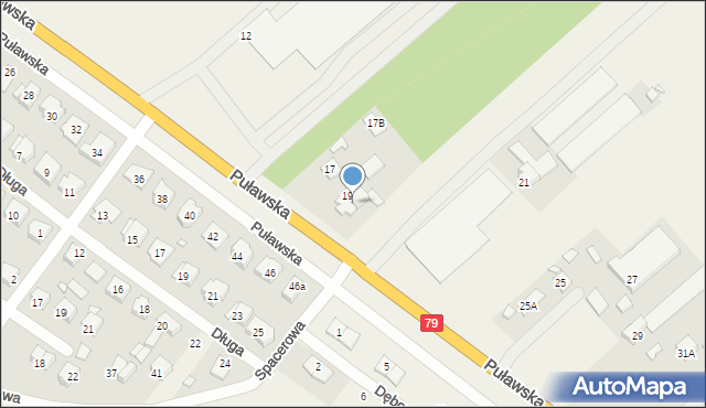 Baniocha, Puławska, 19A, mapa Baniocha